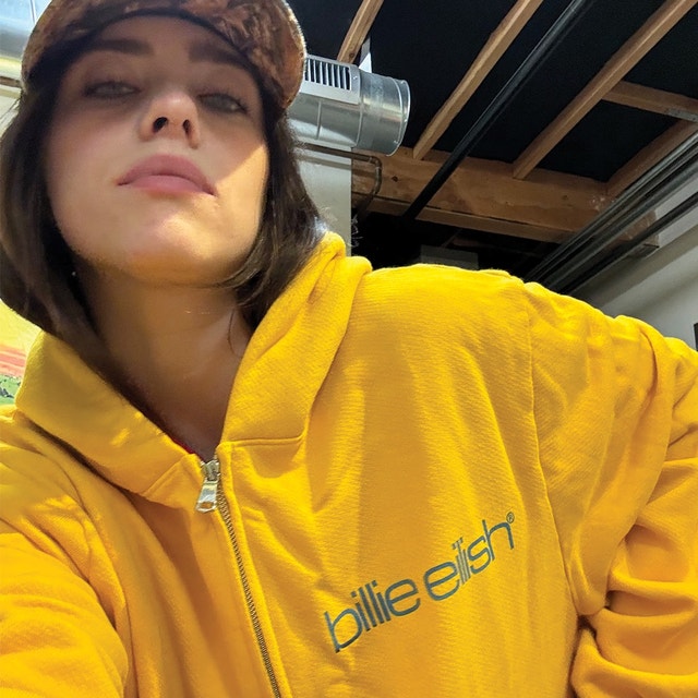 Billie Eilish Yellow Zip Hoodie - photo 5