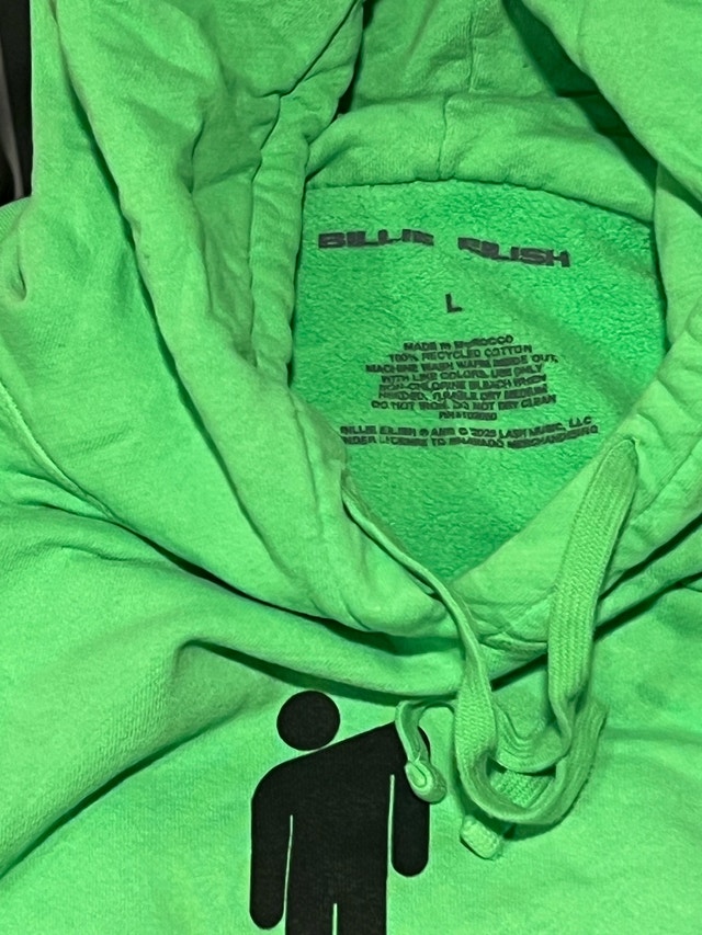 Real Billie Eilish Hoodie size large - photo 4