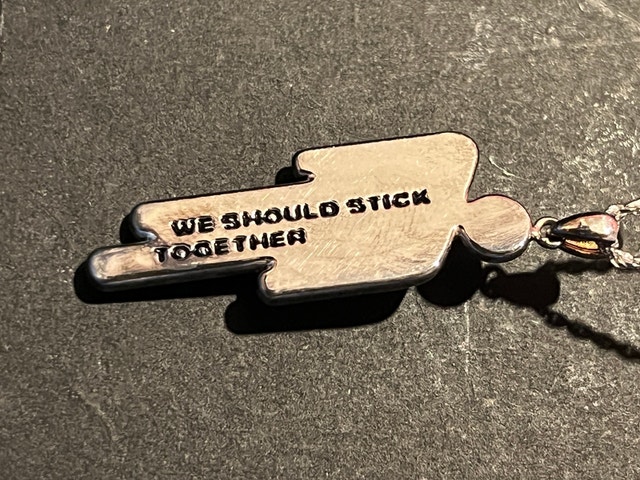 Billie Eilish Blohsh Silver Friendship Necklace - photo 4