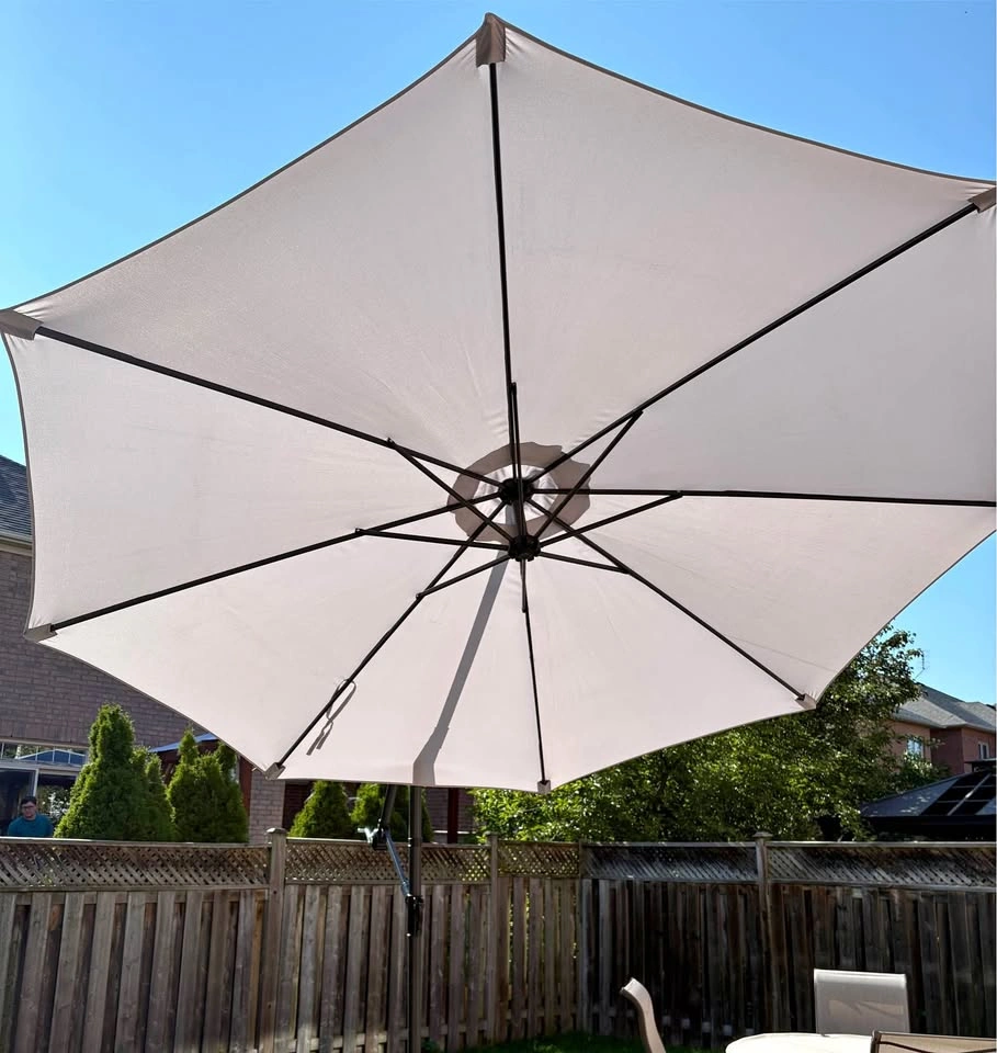 10 ft Offset Patio Umbrella - Barely Used!