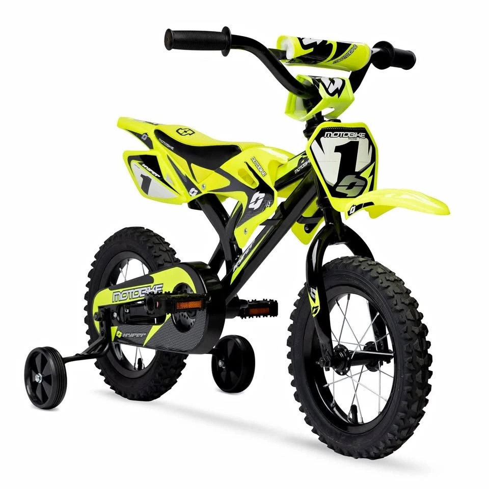 Hyper Bicycles 12" Motobike for Kids - Yellow