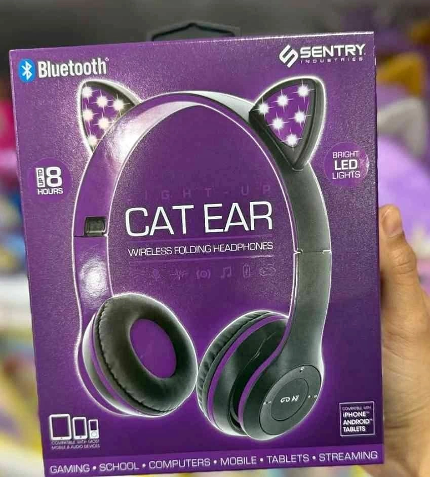 Cat Ear Wireless Folding Headphones BRAND NEW