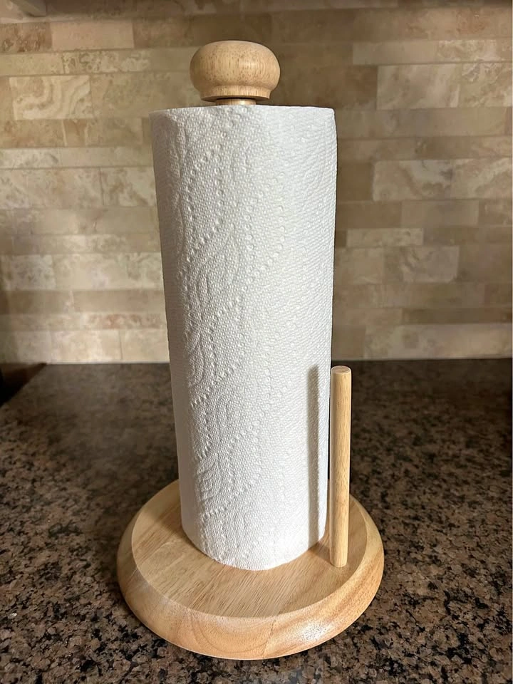 Brand New Wood Paper Towel Holder Made in Thailand P/U Markham