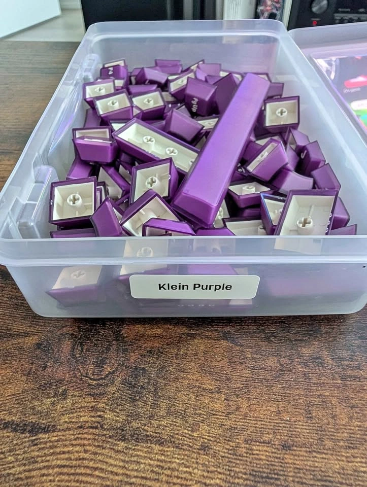 GMKY Semi-transparent Purple Keycap Set