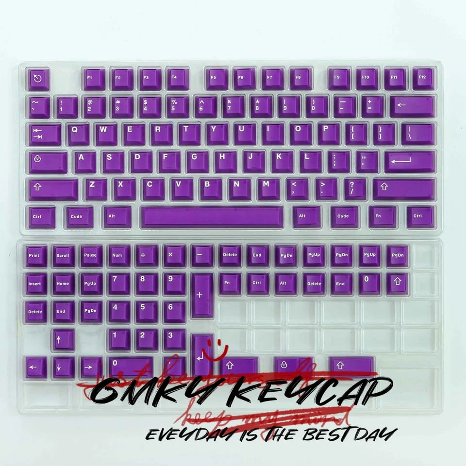 GMKY Semi-transparent Purple Keycap Set - photo 2