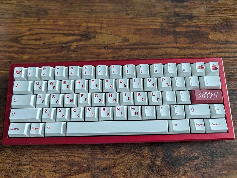 PBT White Blot Keycap Set