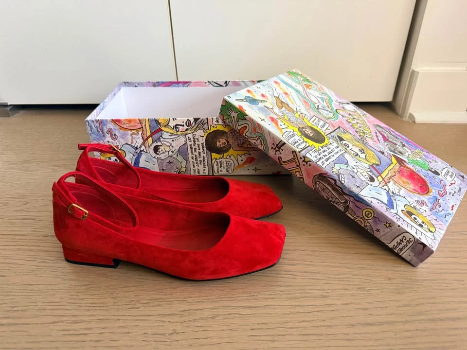 Jeffrey Campbell red suede shoes - photo 2