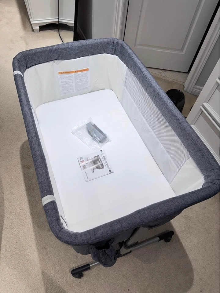 Ihoming Baby Bassinet Beside Sleeper with Storage Basket - photo 3
