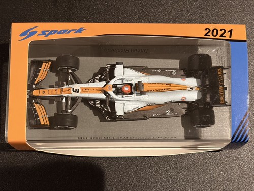 Spark F1 1/43 2021 McLaren Daniel Ricciardo #3 Monaco GP - photo 2