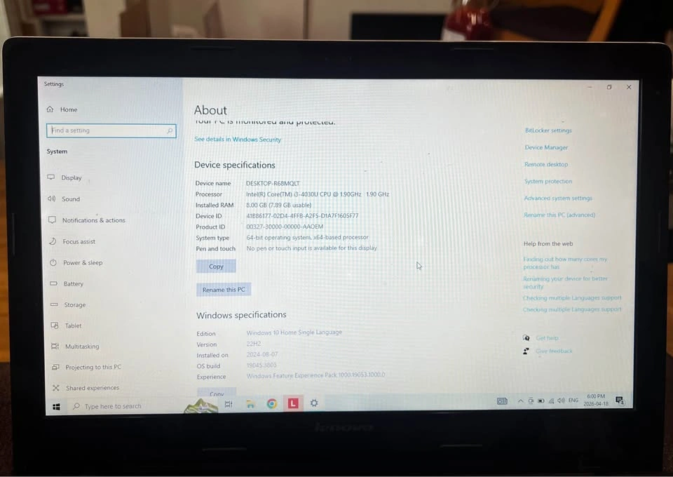 Lenovo G50-70 & Canon printer - photo 3