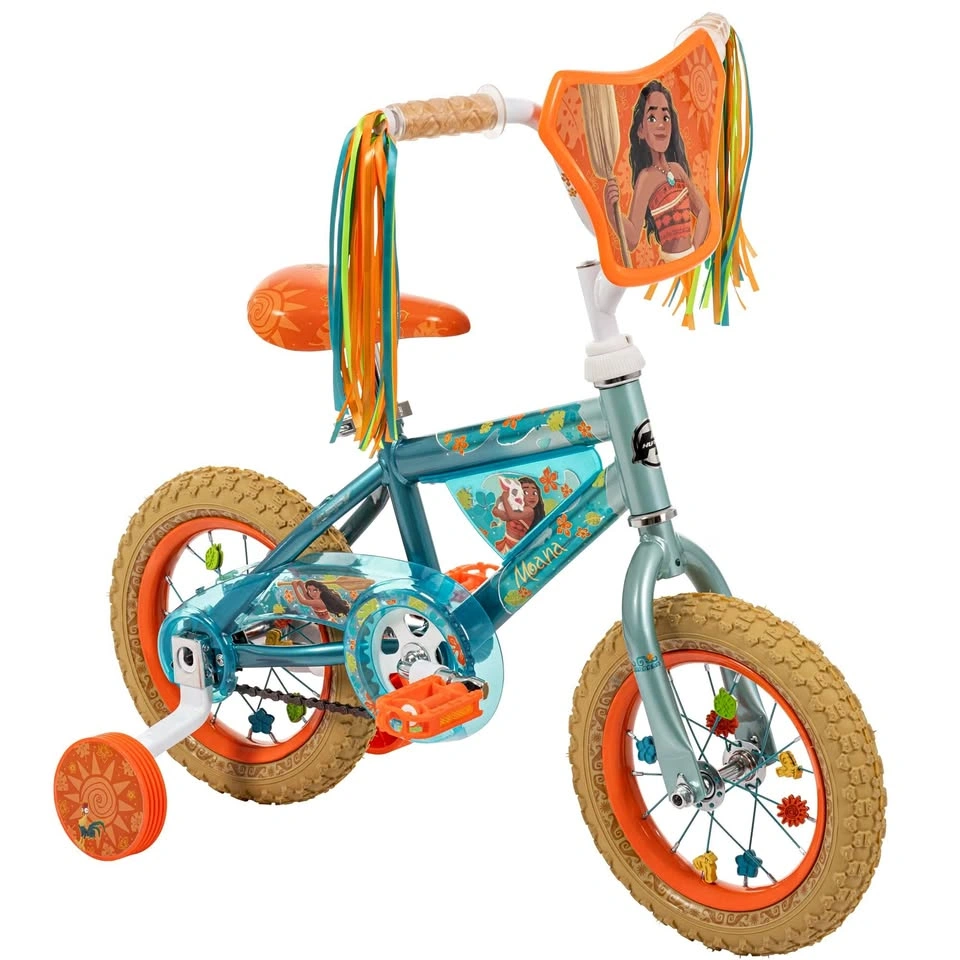 Huffy 12" Disney Moana Bike with Training Wheels - Orange