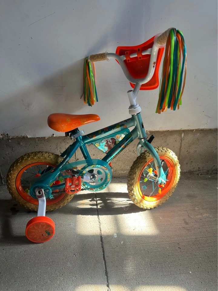 Huffy 12" Disney Moana Bike with Training Wheels - Orange - photo 2