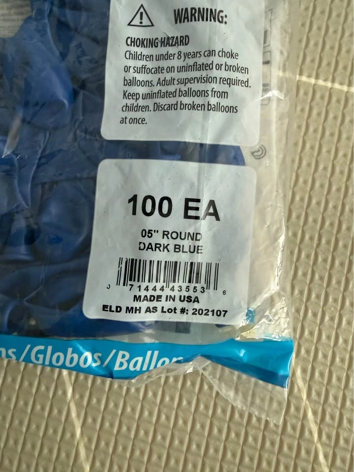 Qualatex 100 Count 5" Round Dark Blue Balloons - photo 2