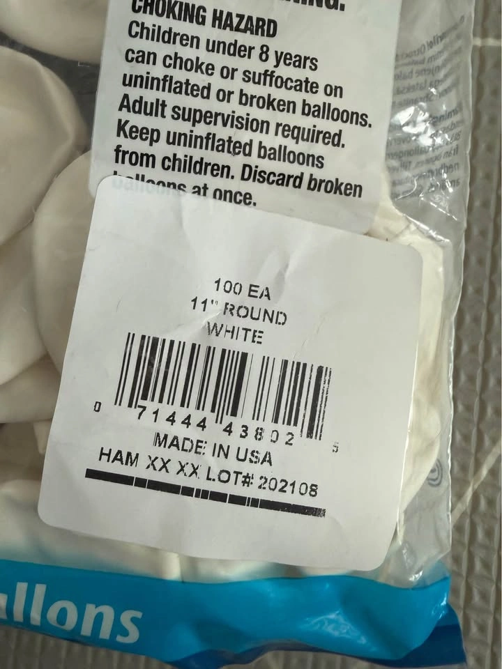 Qualatex 11" Round White Balloons - 100 Count - photo 2