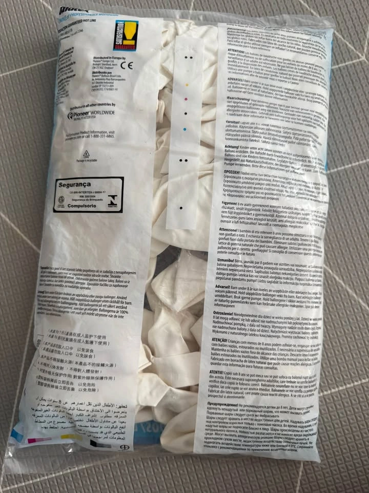 Qualatex 11" Round White Balloons - 100 Count - photo 3