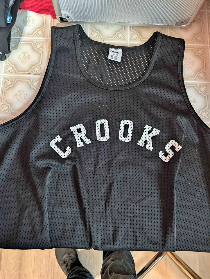 Crooks & Castles Mesh Basketball Jersey - Men's XL