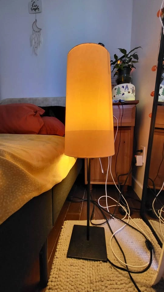 Modern Floor/ Nightstand Lamp with Cylinder Shade - photo 2