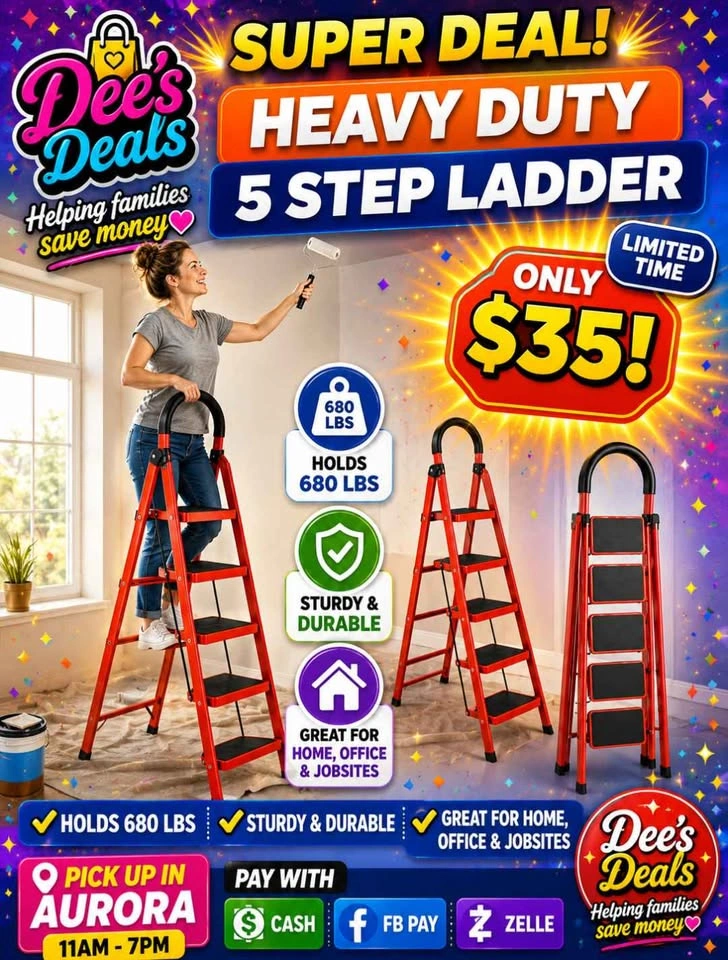 5 Step Ladder Brand New in Box Only $35 - photo 2