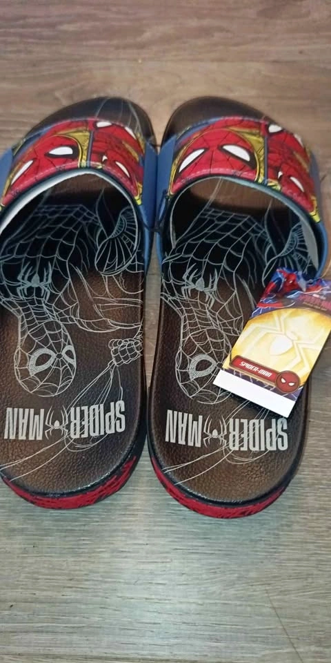 Men's Spiderman Slides New Sizes 7-12