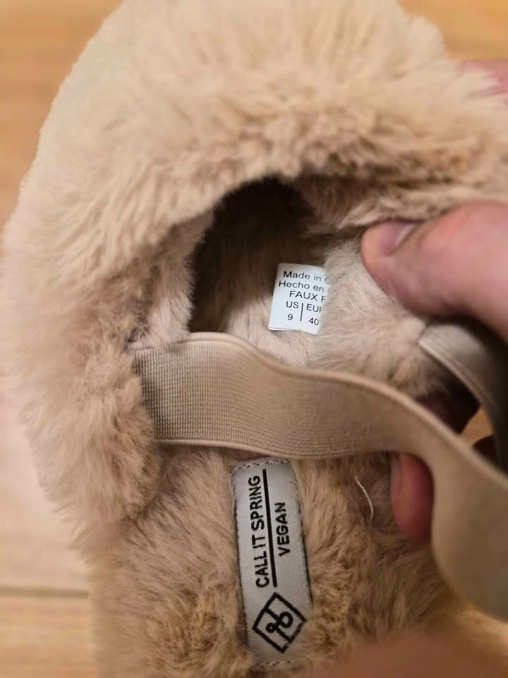 Call It Spring Vegan Faux Fur Slippers BRAND NEW - photo 5