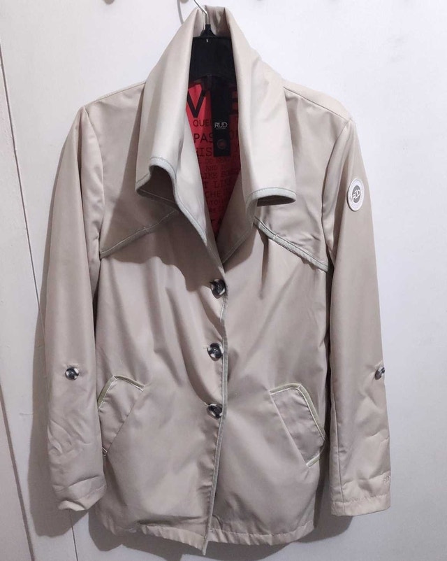 Rudsak Stretch Sateen Coat Size S Womens
