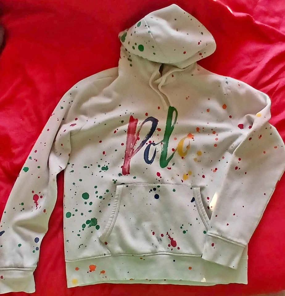 Polo Ralph Lauren paint splatter hoodie (M)