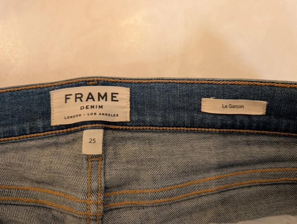FRAME Le Garcon Boyfriend Jeans Berkley Square Size 25 - photo 2
