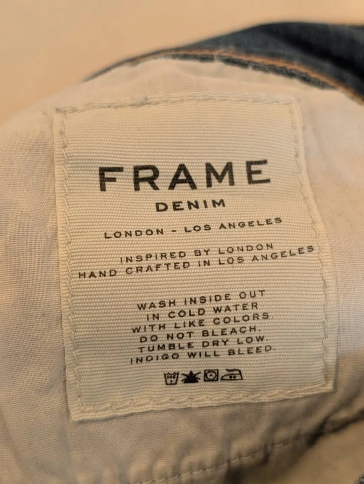 FRAME Le Garcon Boyfriend Jeans Berkley Square Size 25 - photo 4