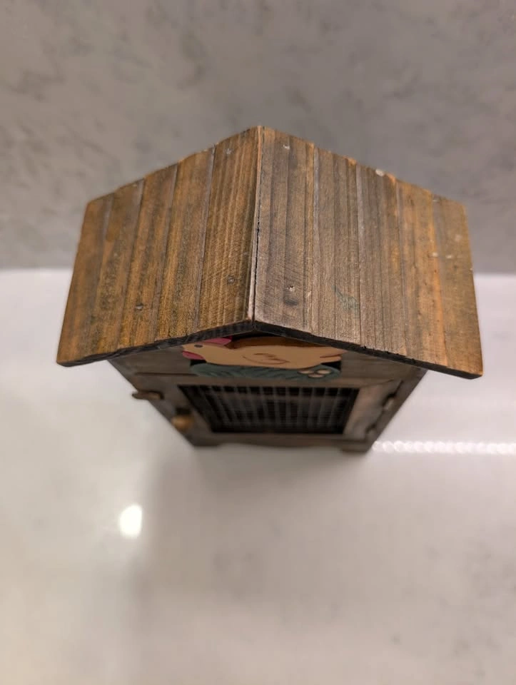 Vintage Rustic Wooden Egg House Cabinet Holder - photo 2