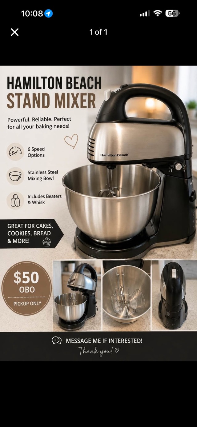 Hamilton beach stand mixer