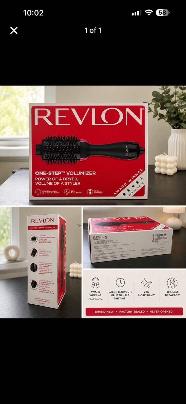 NEW unopened Revlon one step voluminizer