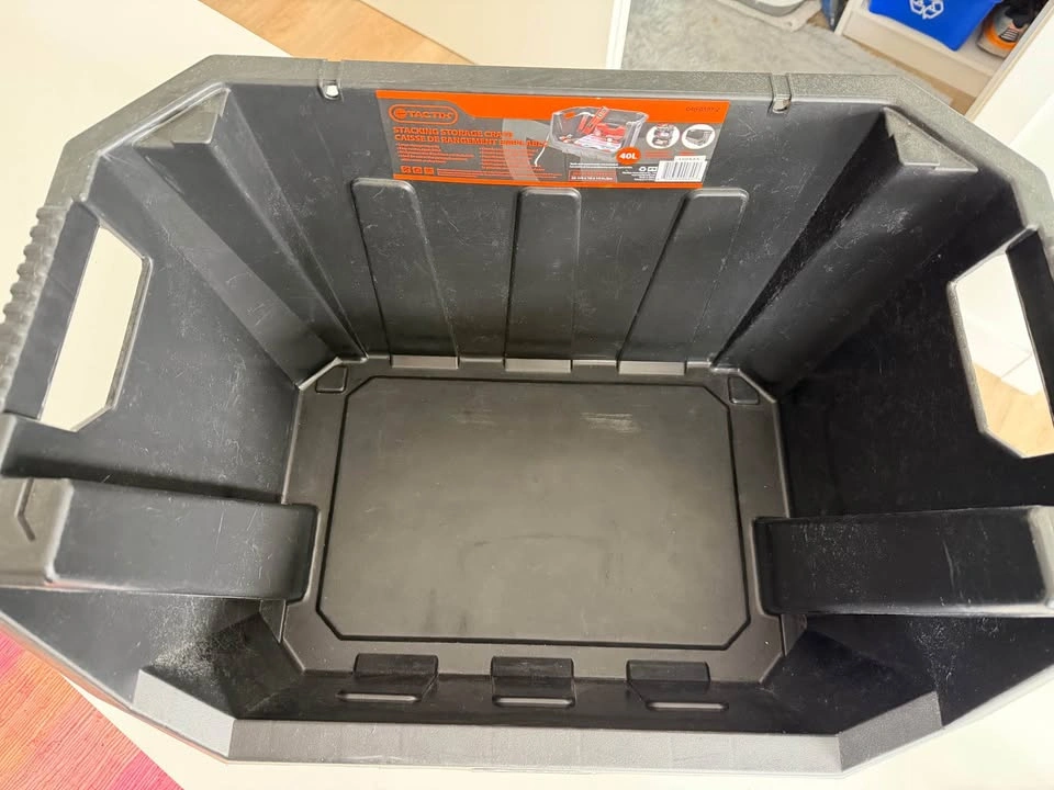 Tactix 40L Multi Purpose Stackable Storage Bin - photo 2