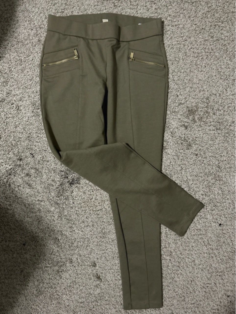 Michael Kors Taupe Slim Pants with Zip Pocket - photo 4