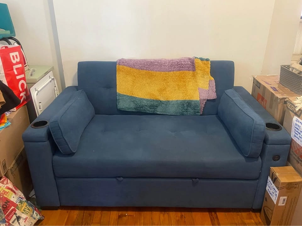 Blue Sleeper Sofa