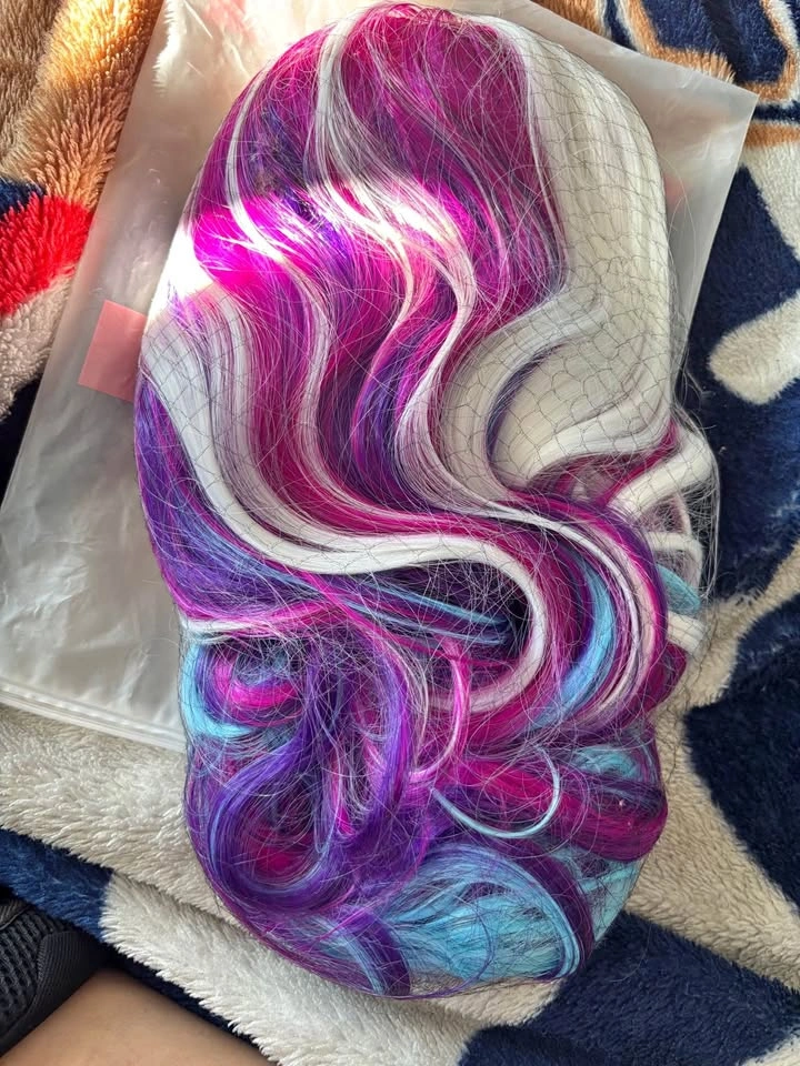 26-Inch Multi-Color Synthetic Wig