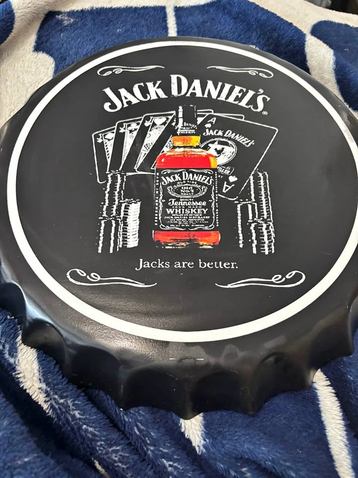 Jack Daniel's Metal Bottle Cap Wall Sign