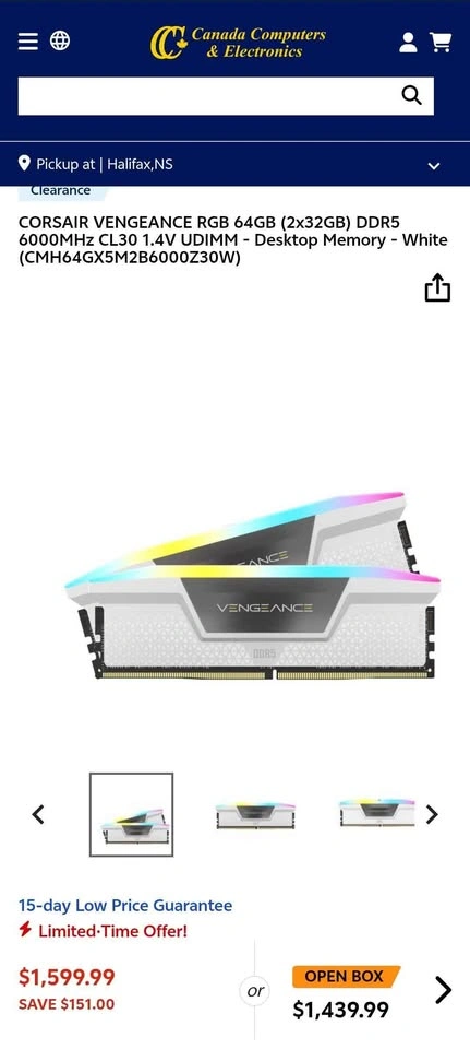 64GB DDR5 RAM (2x32GB) CORSAIR VENGEANCE RGB 6000MHz CL30 - photo 3