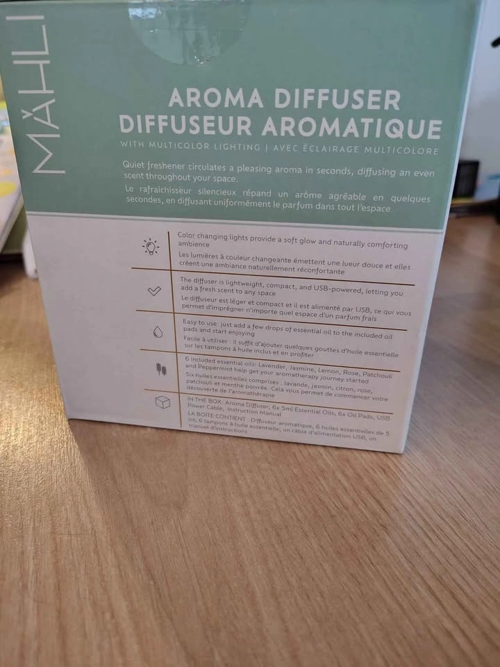 MÄHLI Aroma Diffuser with 6 Essential Oils - photo 4
