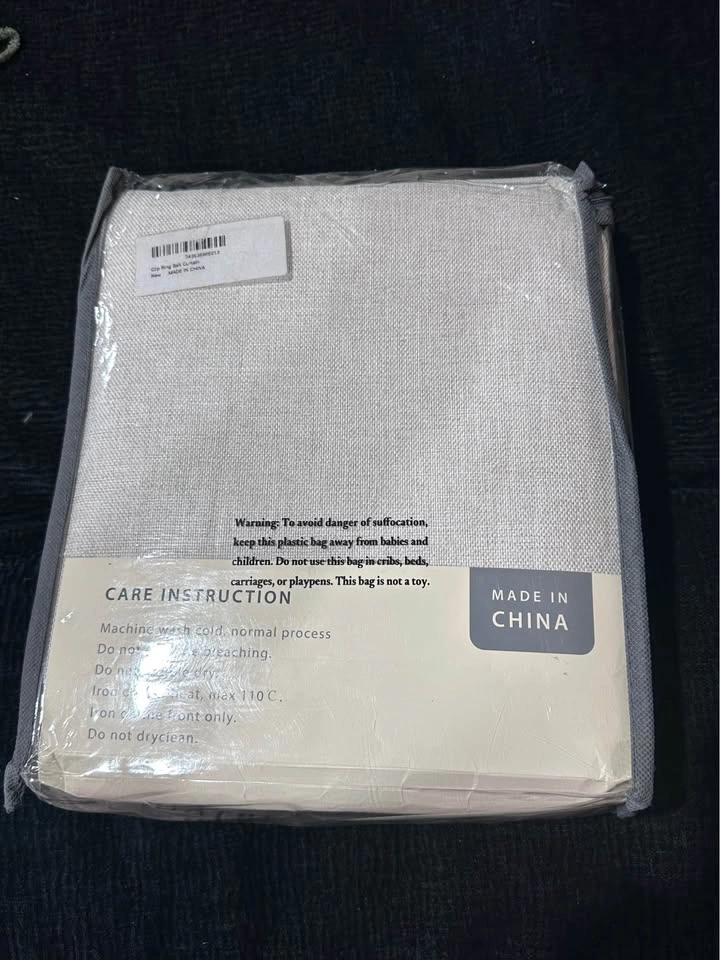 BRAND NEW Beige Faux Pinch Pleat Blackout Curtains - photo 3
