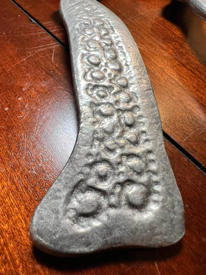 Vintage 1982 Don Drumm Cast Aluminum Salad Servers (Signed) - photo 5