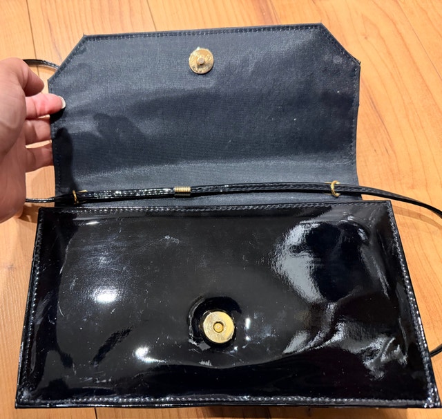 Black Patent Clutch - photo 3