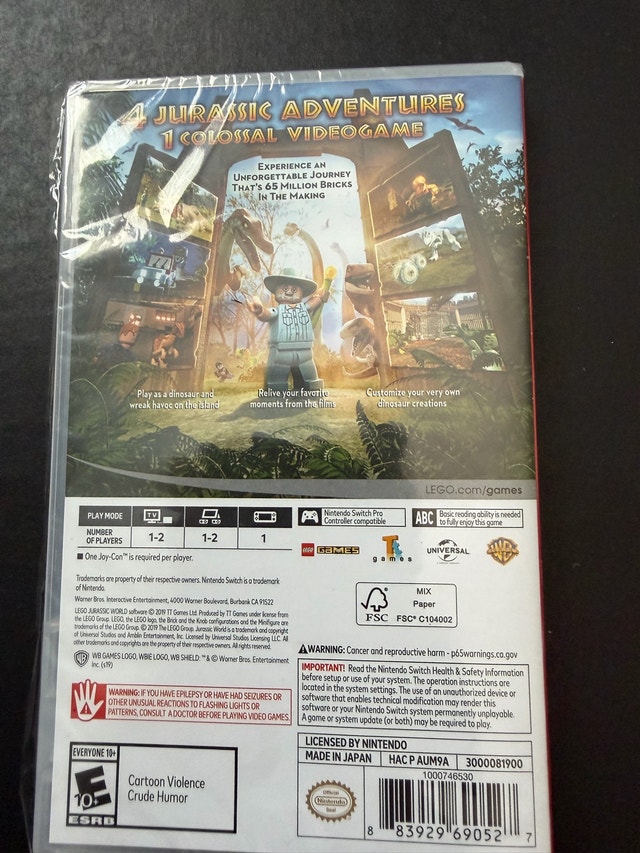 LEGO Jurassic World Nintendo Switch - photo 2
