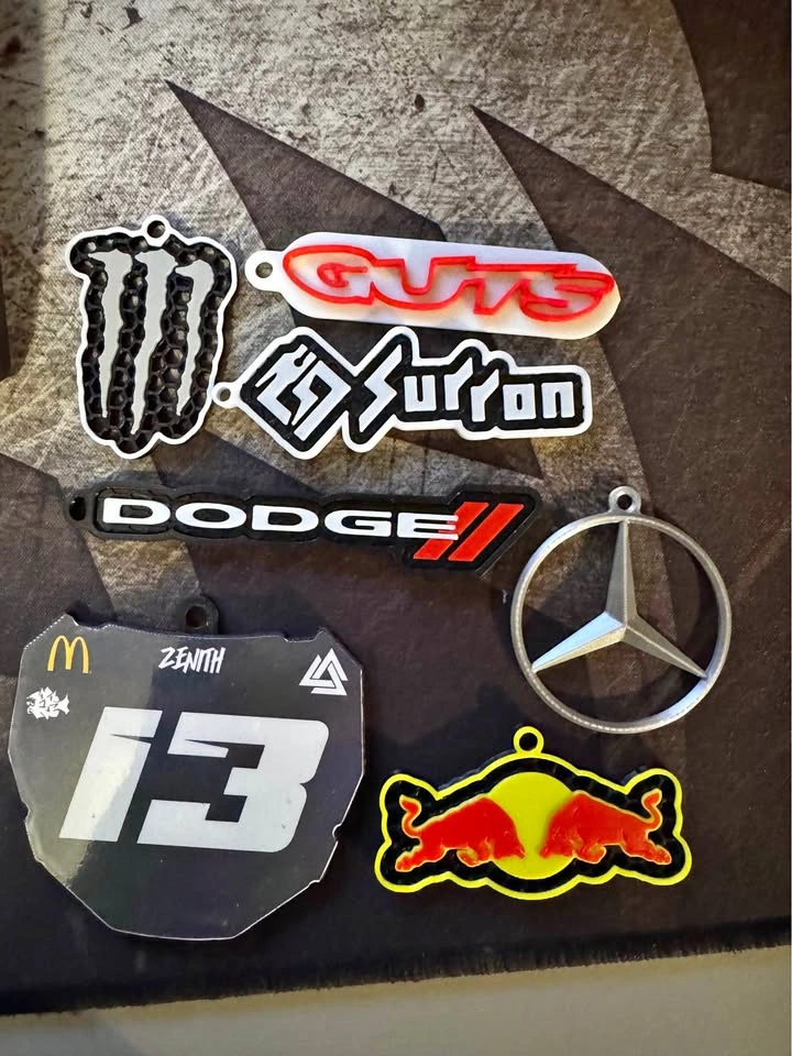 Custom 3D Printed Keychains