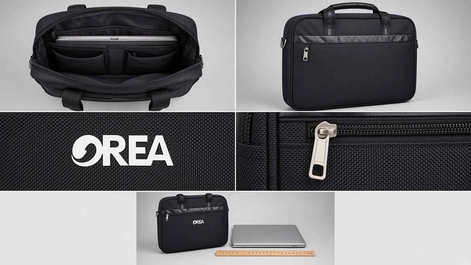 Brand New Black OREA Laptop Briefcase / Messenger Bag - photo 2