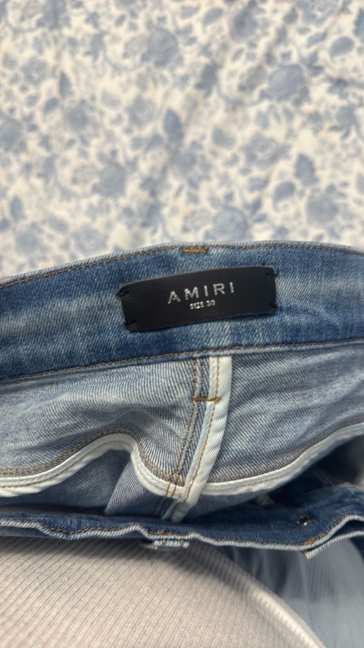 Amiri Stack Jeans Honeycomb Indigo - photo 4