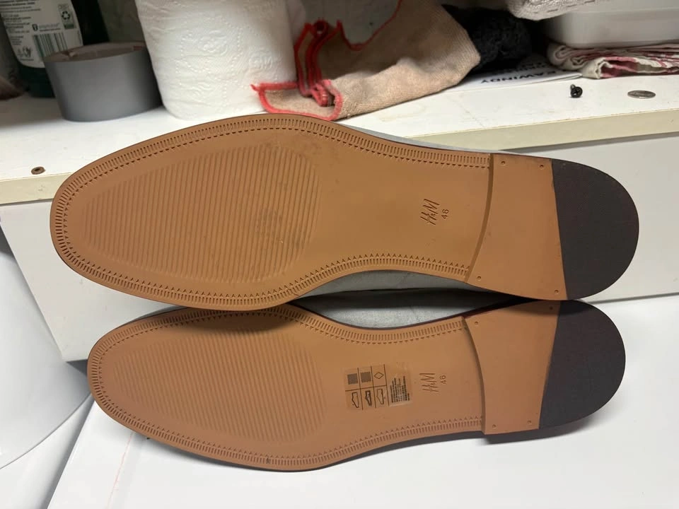 H&M Men’s Grey Suede Loafers – Size 12 / EU 46 – New - photo 5