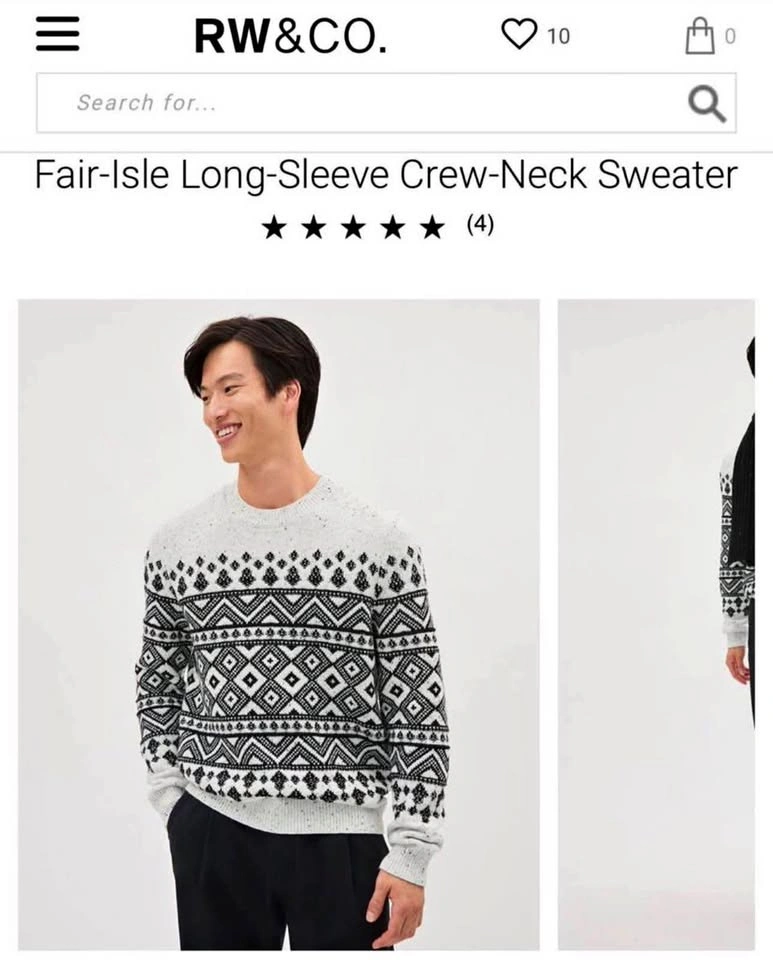 Rw & Co Mens Sweater