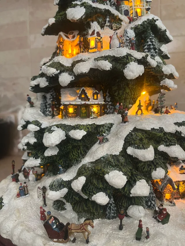 2004 Thomas Kinkade Christmas Musical Decoration image indicator(3)