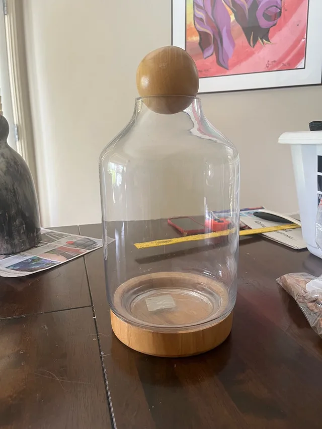 14” x 6.5” decorative glass container thumbnail