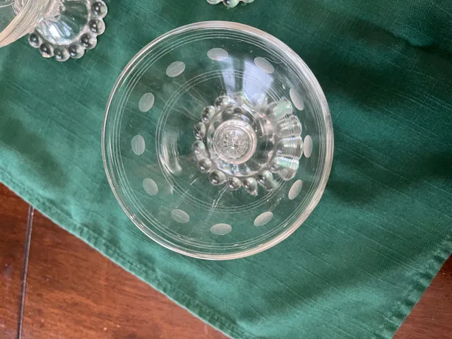 Fosteria Glass Sherbet dishes and plates thumbnail